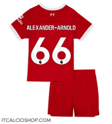 Liverpool Alexander-Arnold #66 Prima Maglia Bambino 2023-24 Manica Corta (+ Pantaloni corti)